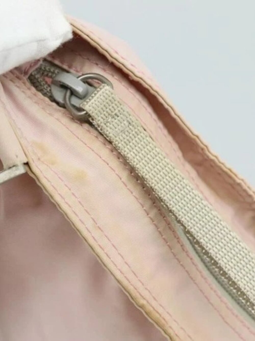 PRADA Shoulder Bag Nylon Pink Silver Auth ki5274 - Picture 9 of 16